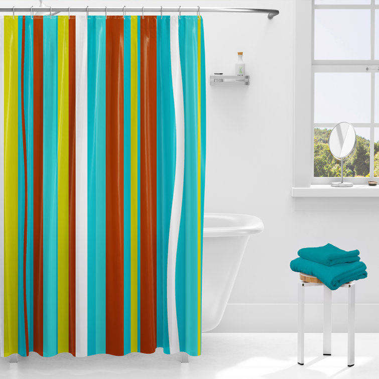 Latitude Run® Dawsynn Mid Century Modern Shower Curtain Wayfair Canada